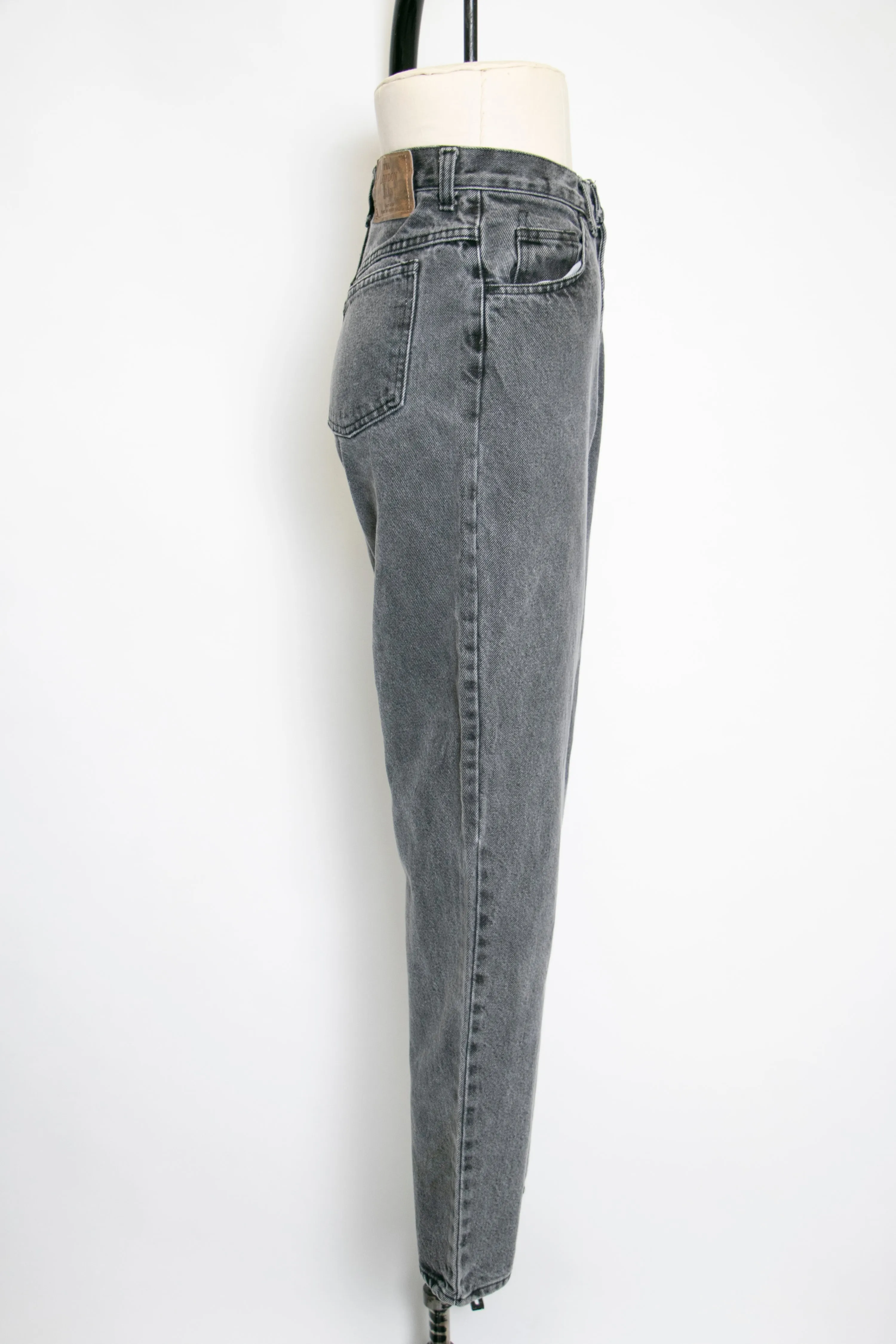 1990s JEANS Cotton Denim Black Faded 28" x 31"