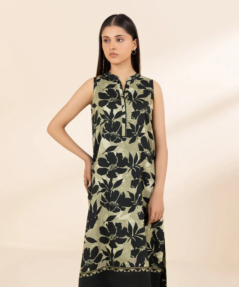 2 Piece - Printed Cotton Viscose Suit