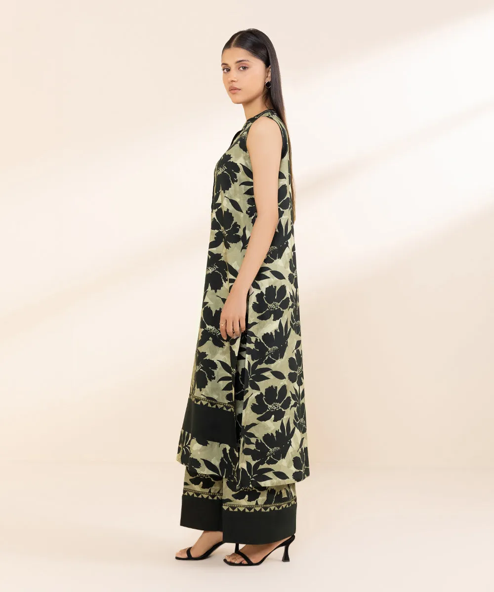 2 Piece - Printed Cotton Viscose Suit