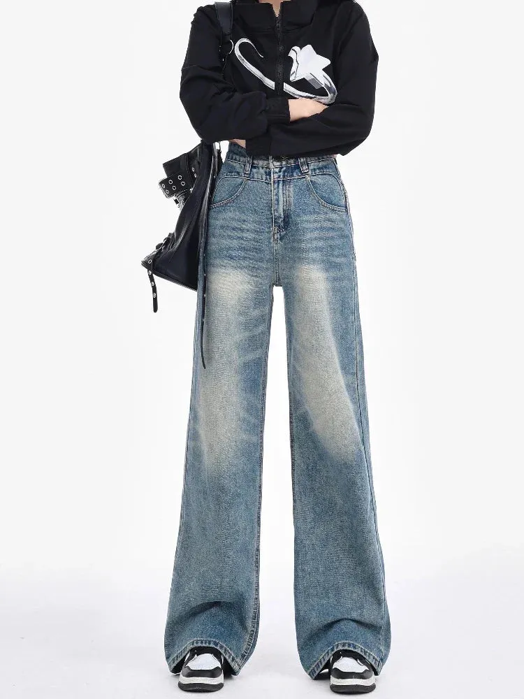 2024 Fashion Wide Leg Streetwear Jeans