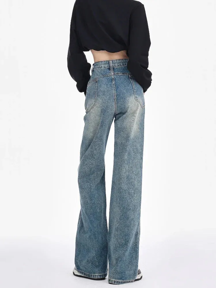 2024 Fashion Wide Leg Streetwear Jeans