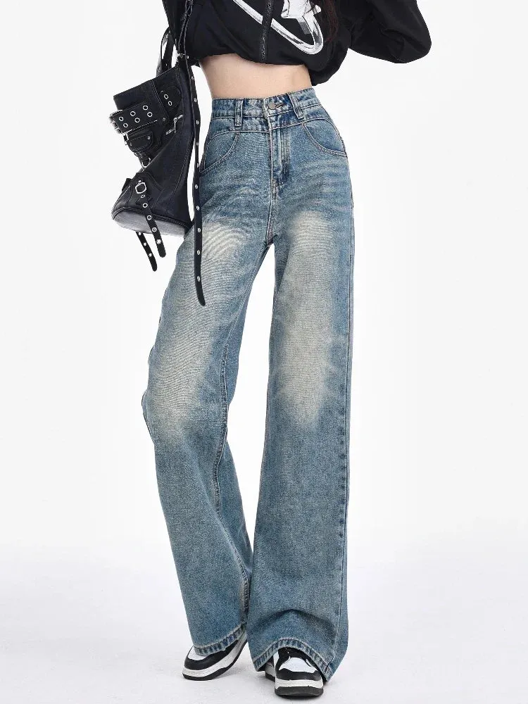 2024 Fashion Wide Leg Streetwear Jeans