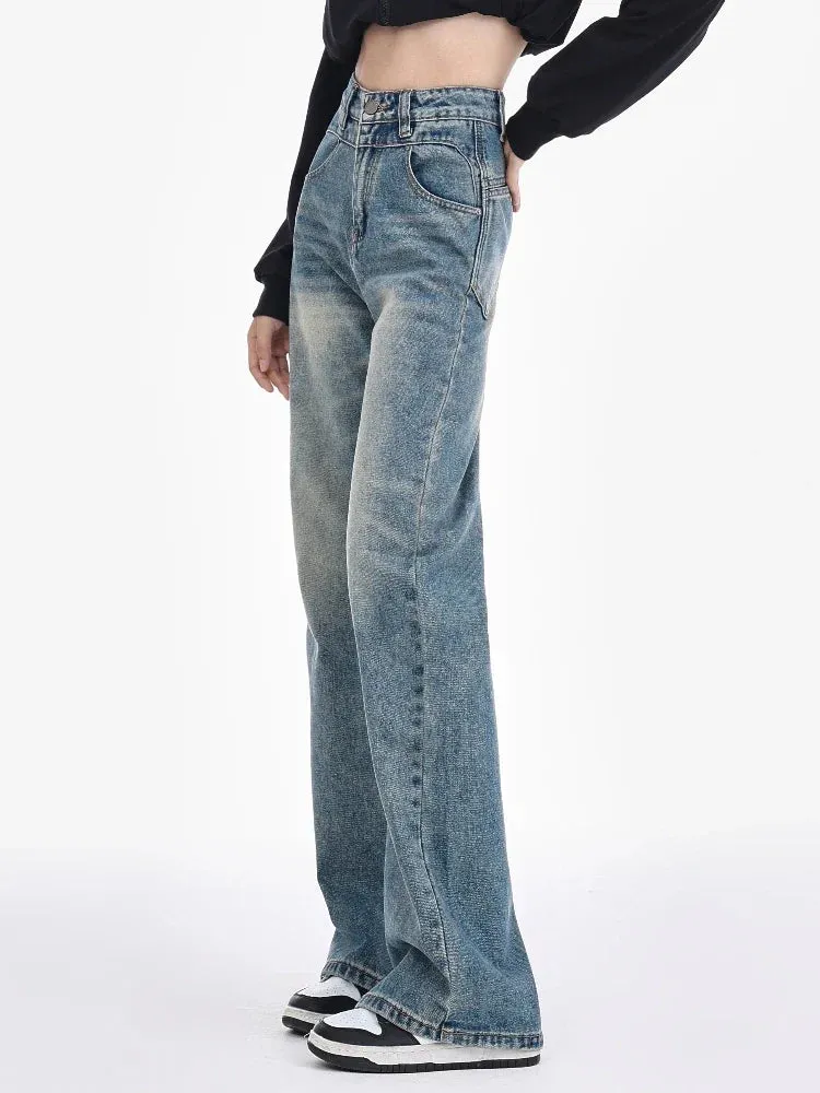 2024 Fashion Wide Leg Streetwear Jeans