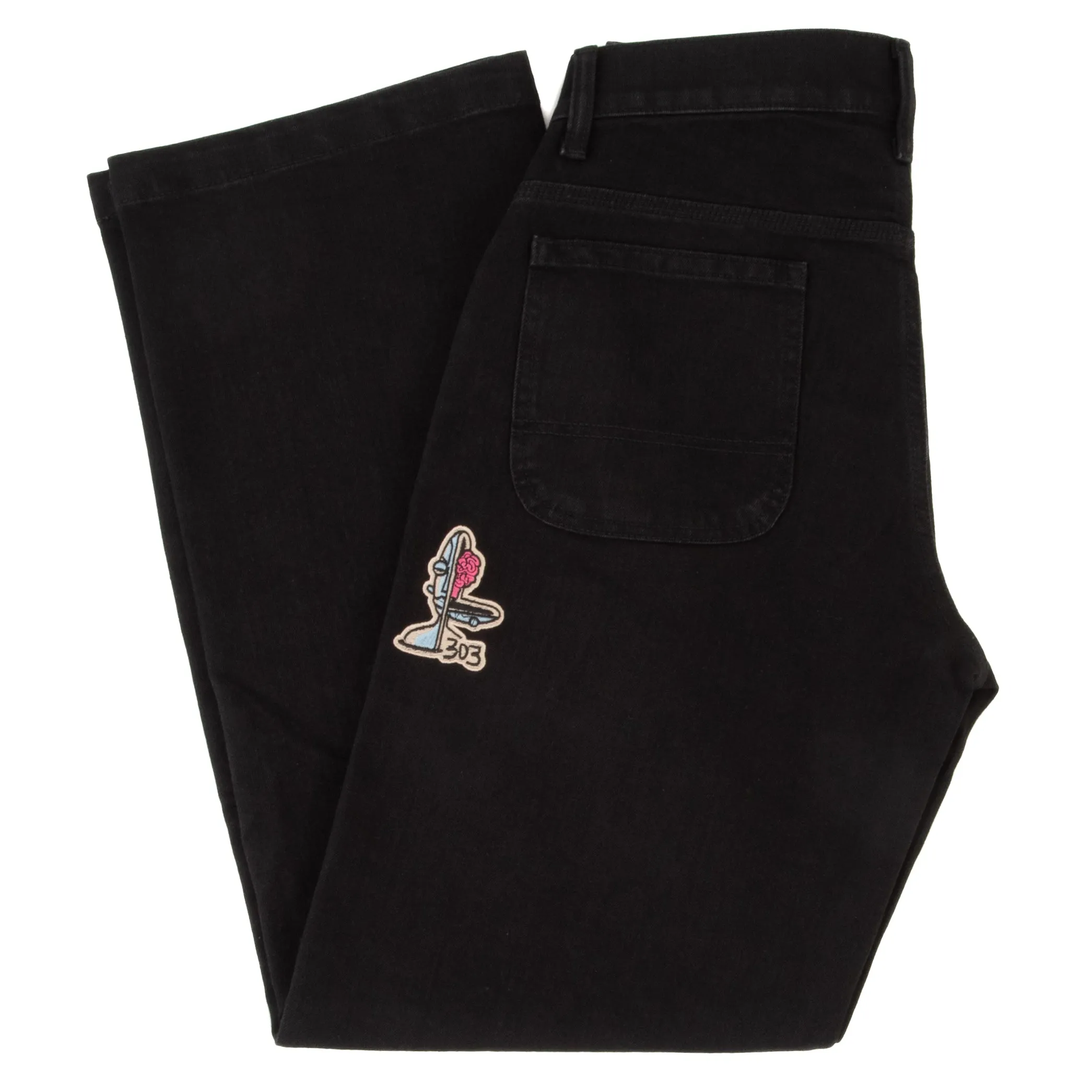 303 Boards - 303 Boards x Alex Gould My Pointless Mind Dickies Loose Fit Denim (Black)