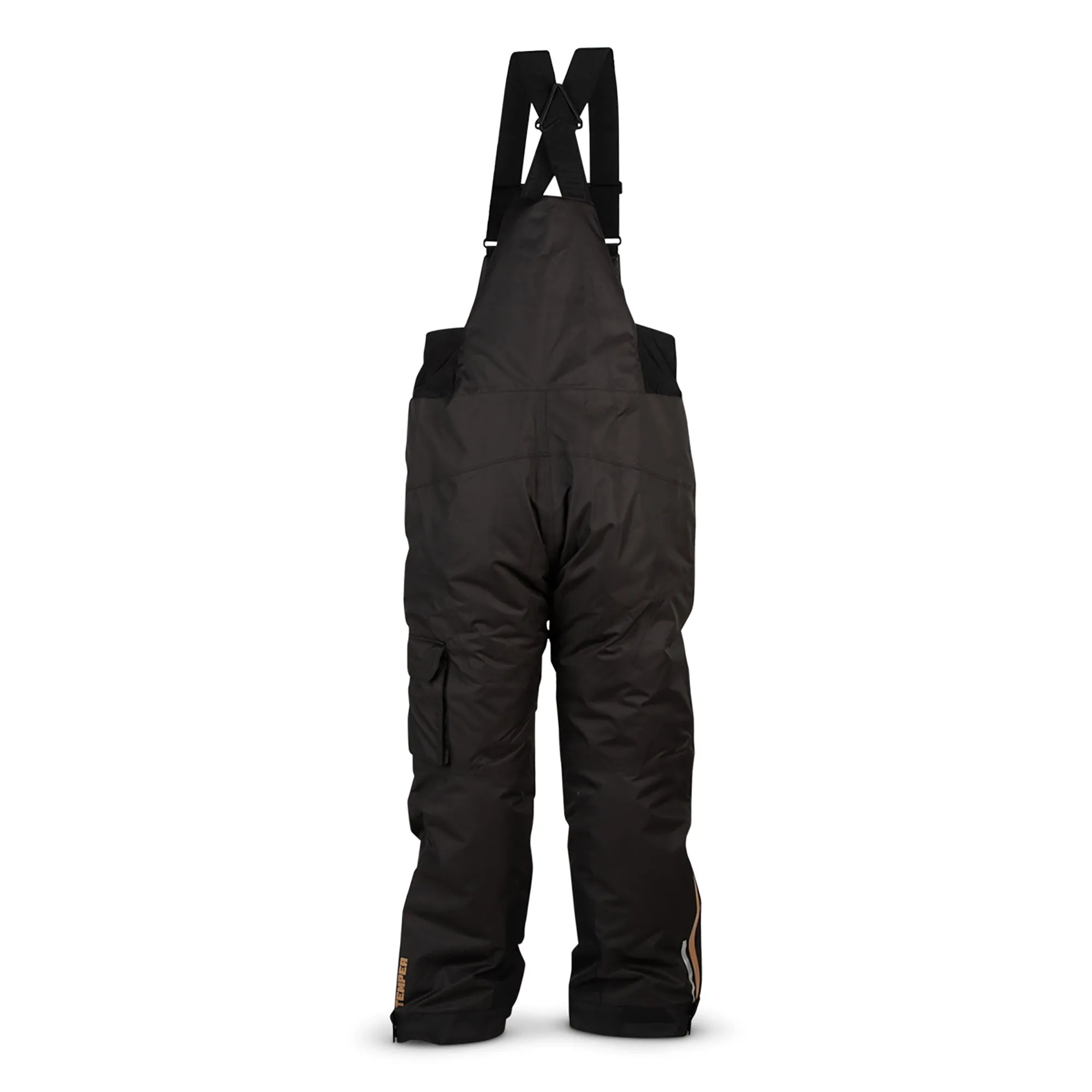 509  Temper Insulated Overalls Durable Reinforced Knees Wind Waterproof Black Gum