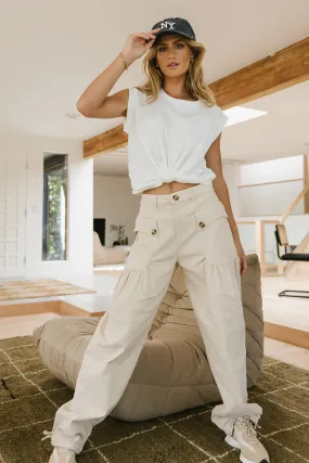 Adalynn Pants in Cream - FINAL SALE