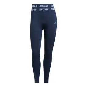 adidas Aeroknit 7/8 High-Rise Tights - Womens - Crew Navy