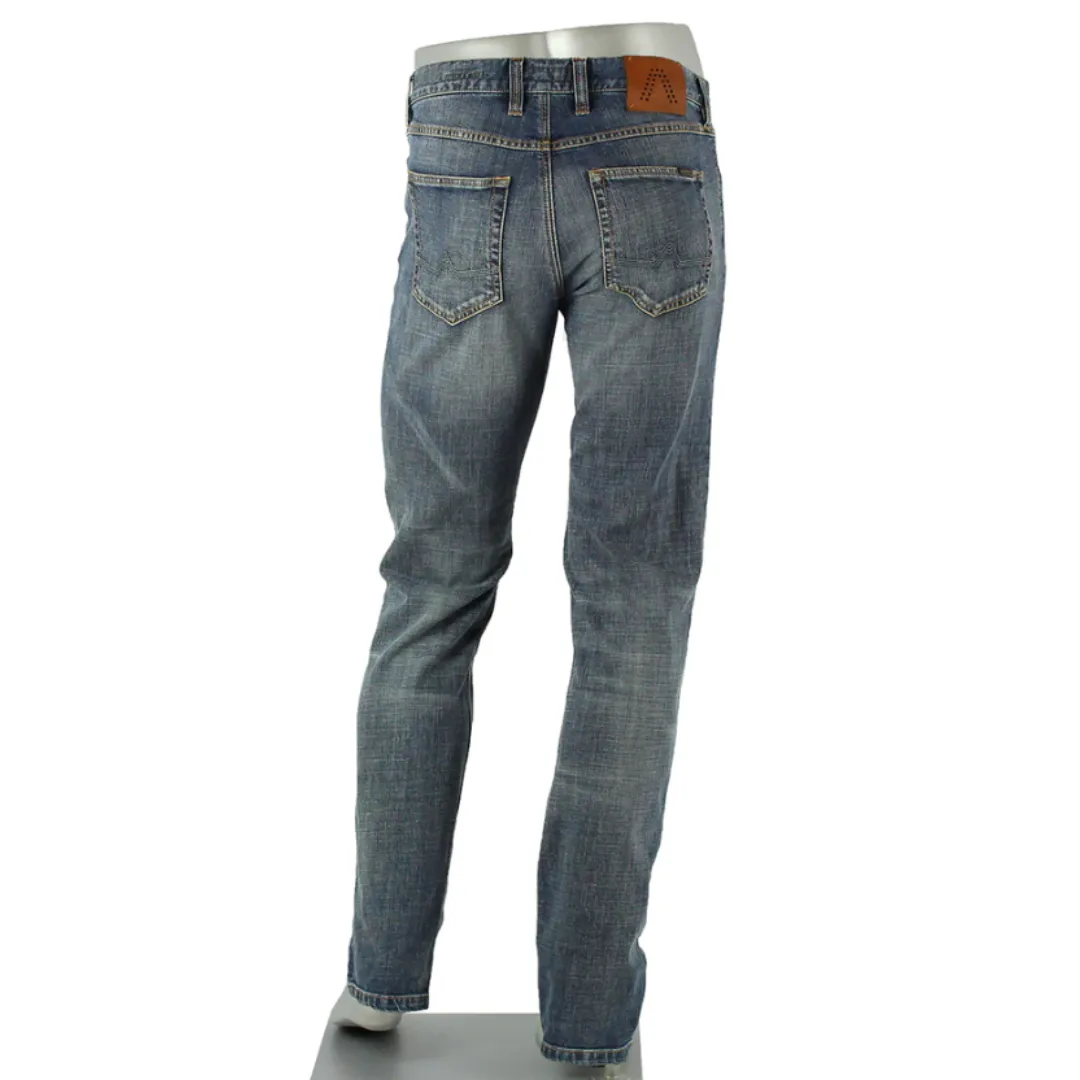 Alberto Pipe Authentic Denim Wash Med Blue Jeans