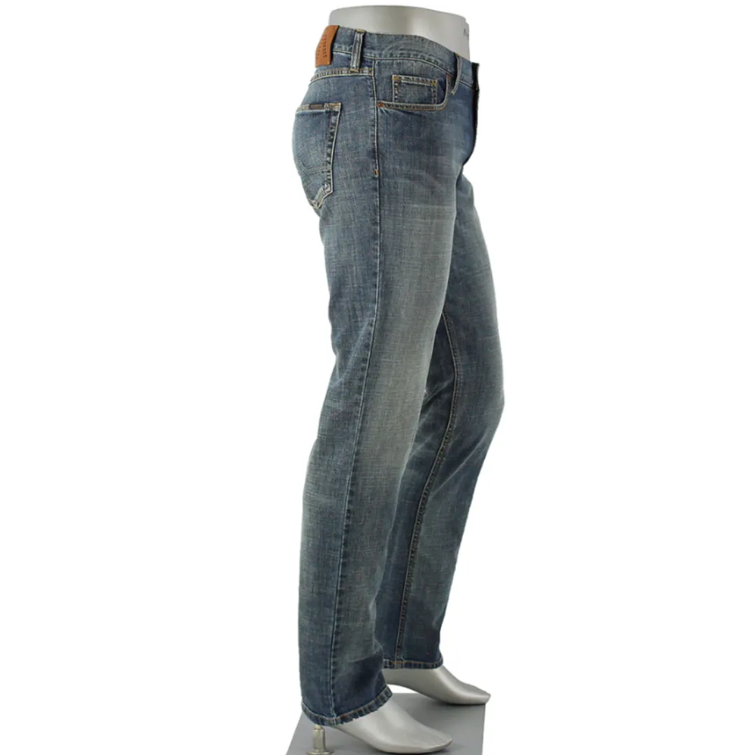 Alberto Pipe Authentic Denim Wash Med Blue Jeans