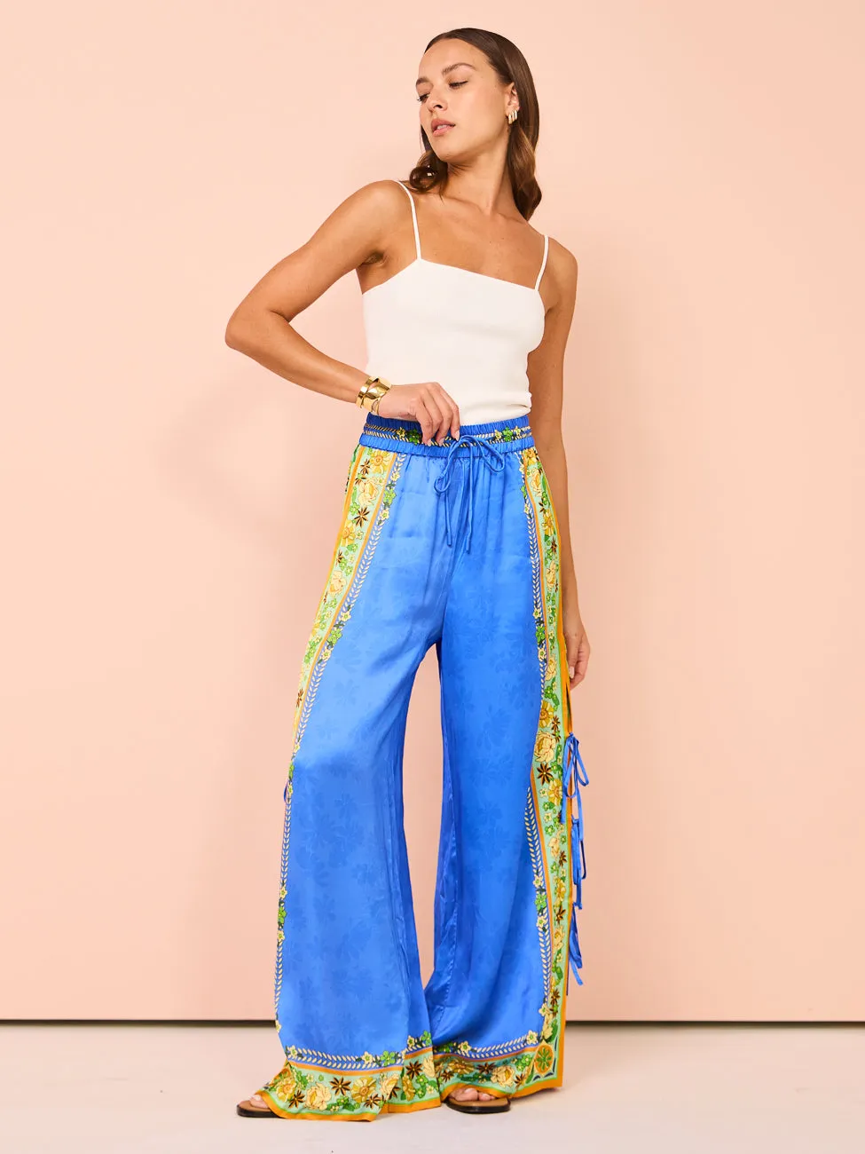 Alemais Linda Pant in Cobalt