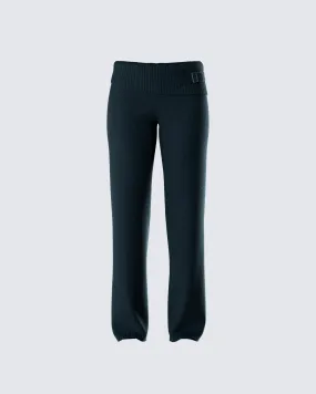 Alyssa Black Knit Pant