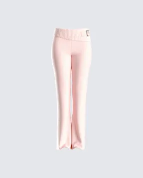 Alyssa Pink Knit Pant