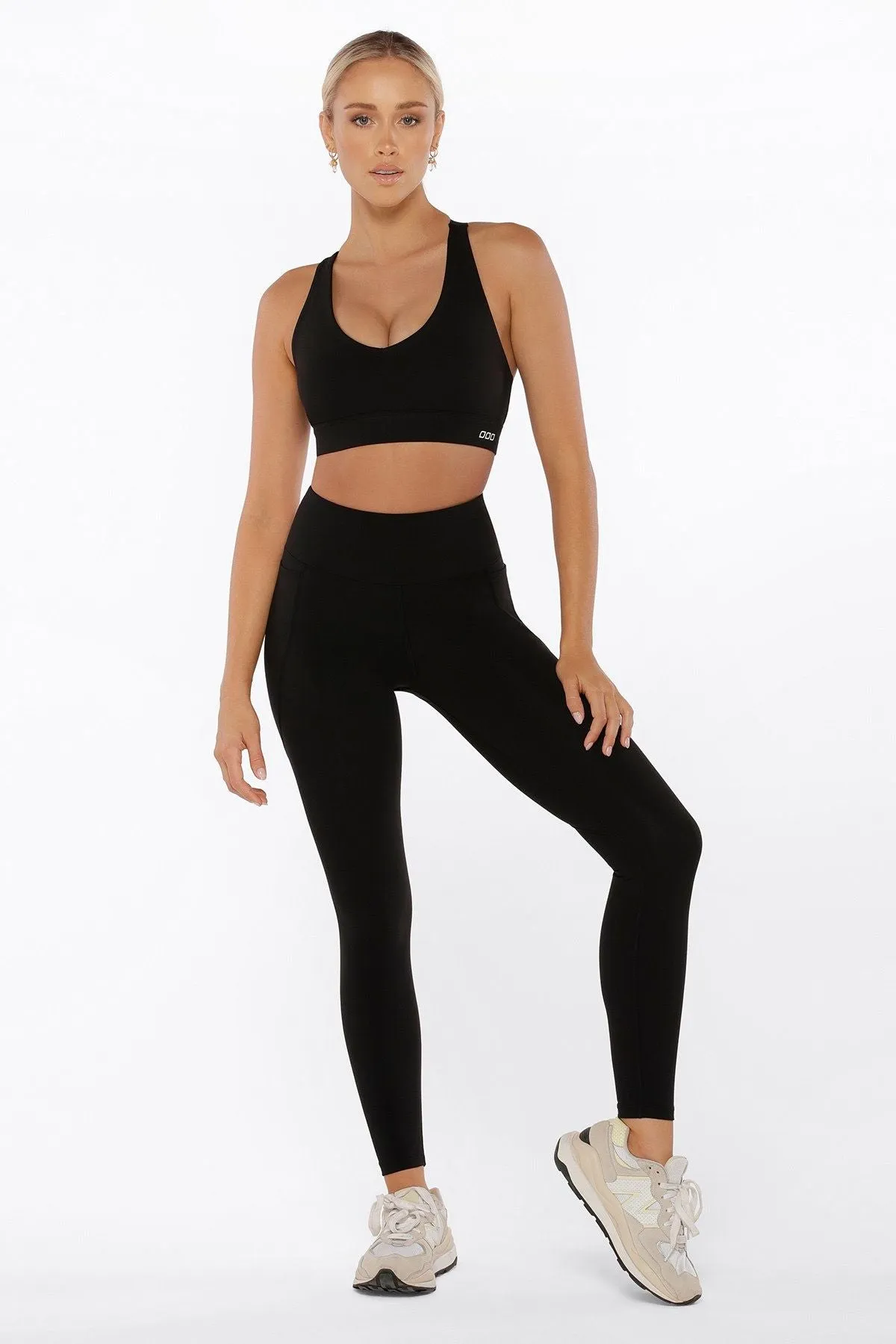 Amy Phone Pocket Full Length Tech Leggings | Black