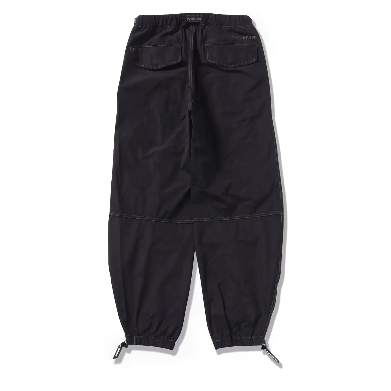 And Wander Side Zip Hem Pants Black