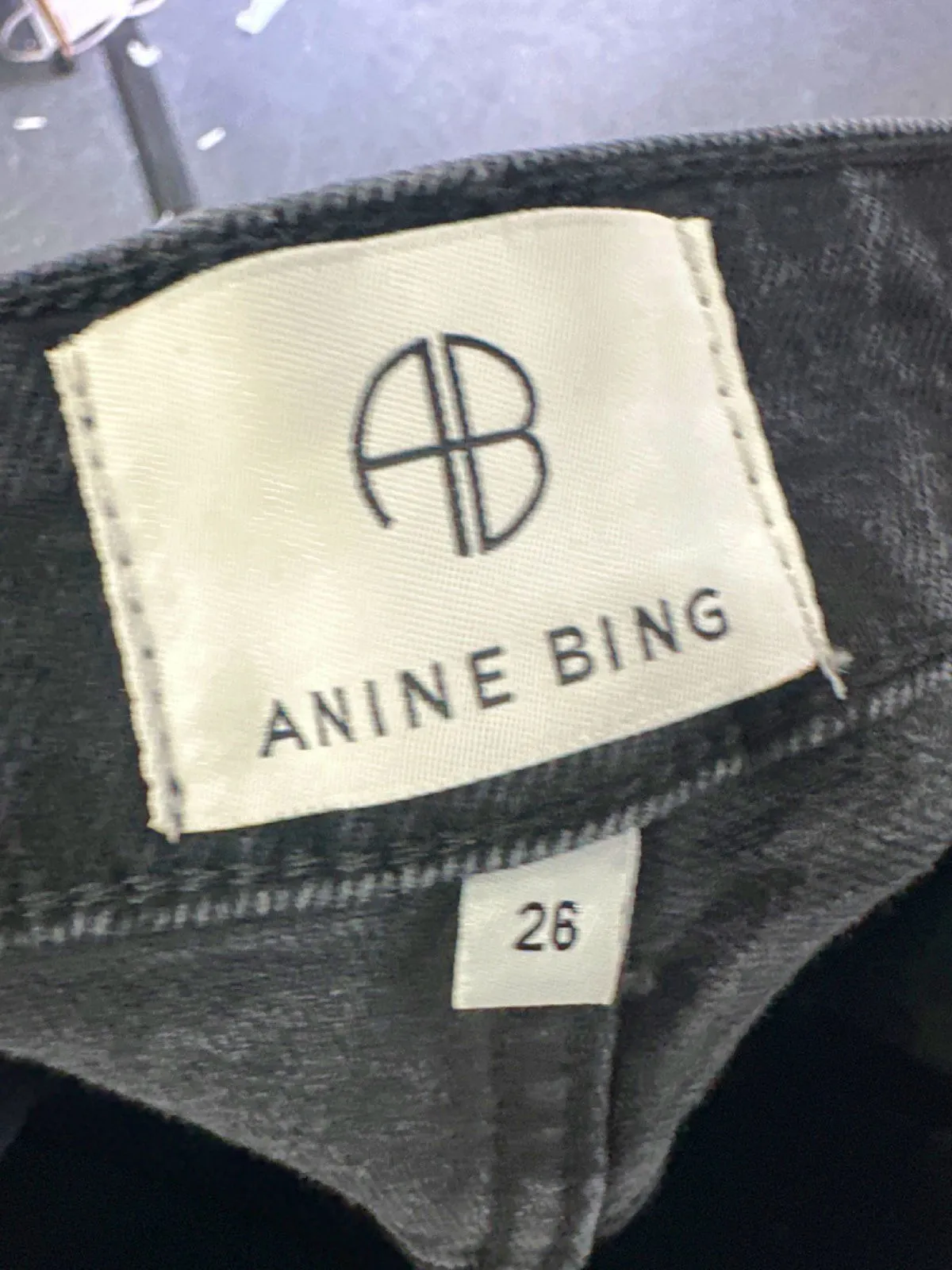 Anine Bing Black High Waist Flared Jeans W24