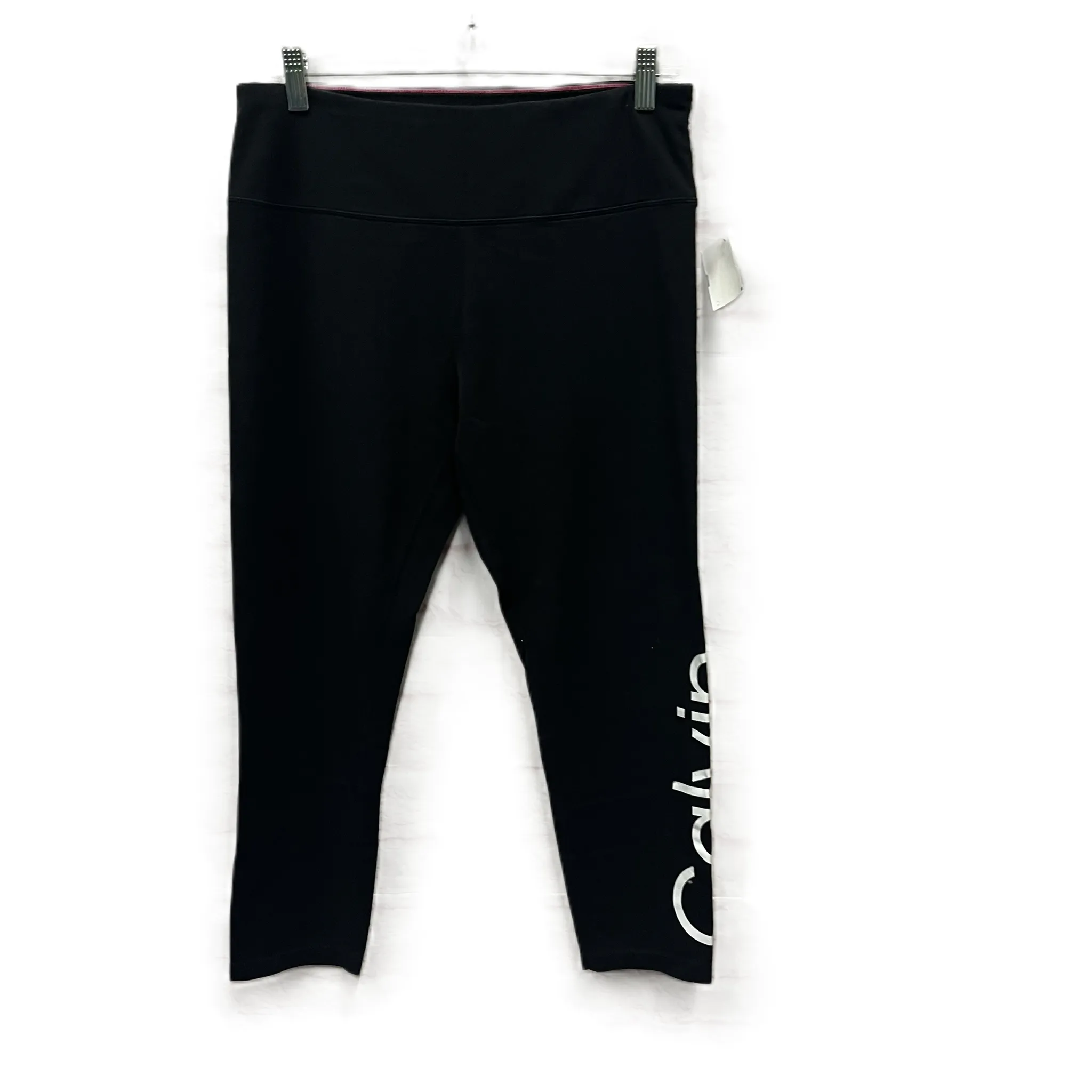 Athletic Leggings By Calvin Klein Performance In Black, Size: Xl