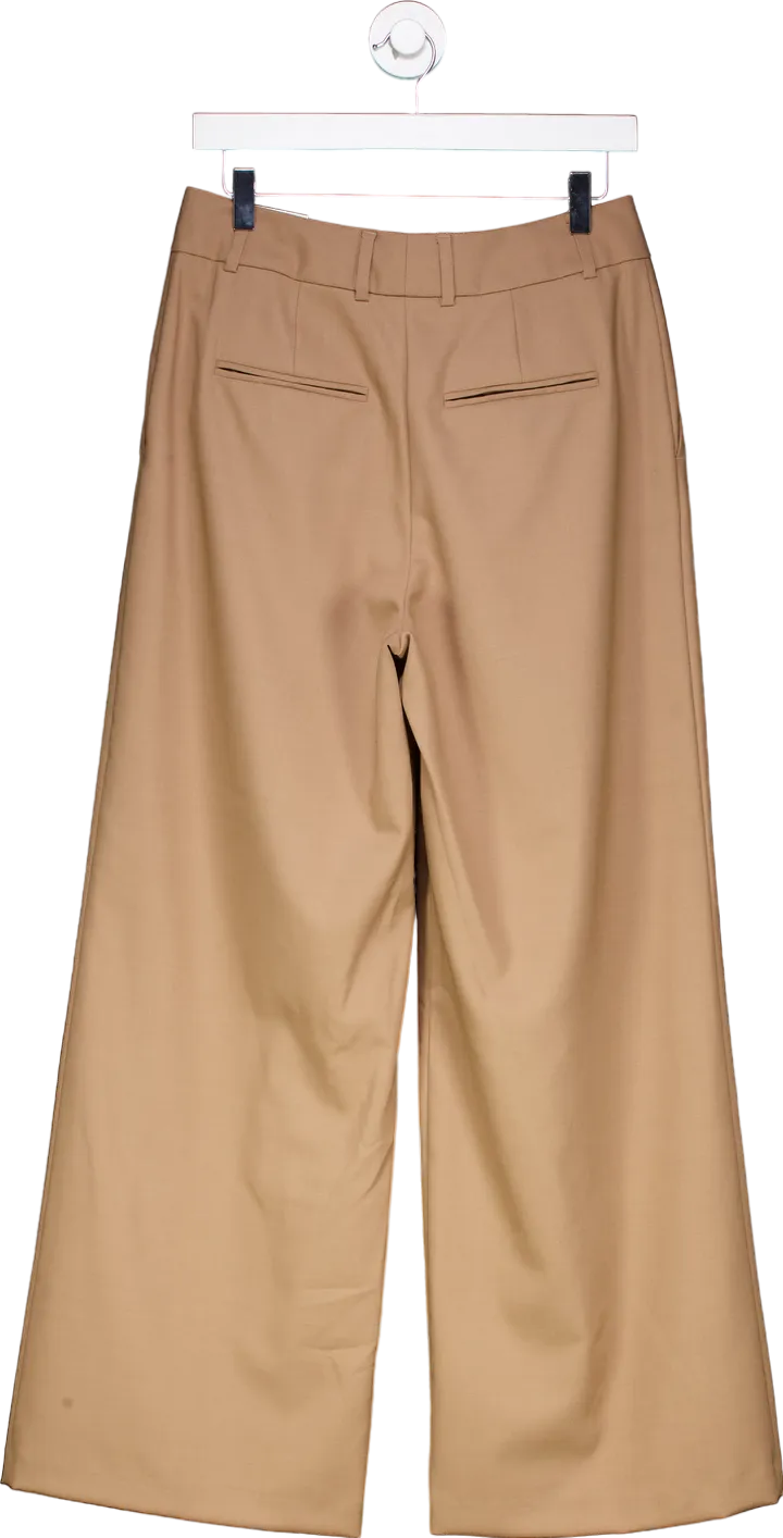 Autograph Brown Wide High Rise Trousers UK 10