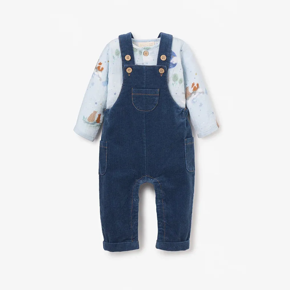 BA - Magical Adventure Organic Muslin Top   Corduroy Overalls