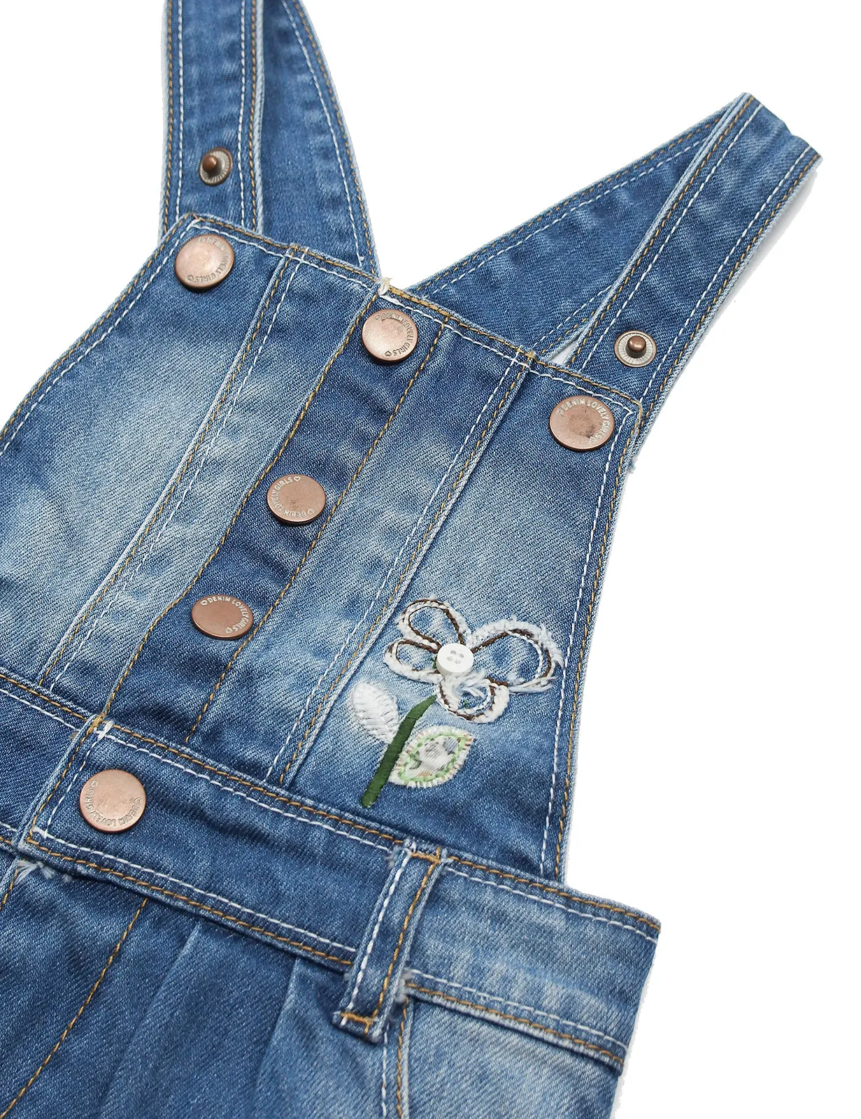 Baby Little Girls Jean Overall Dress