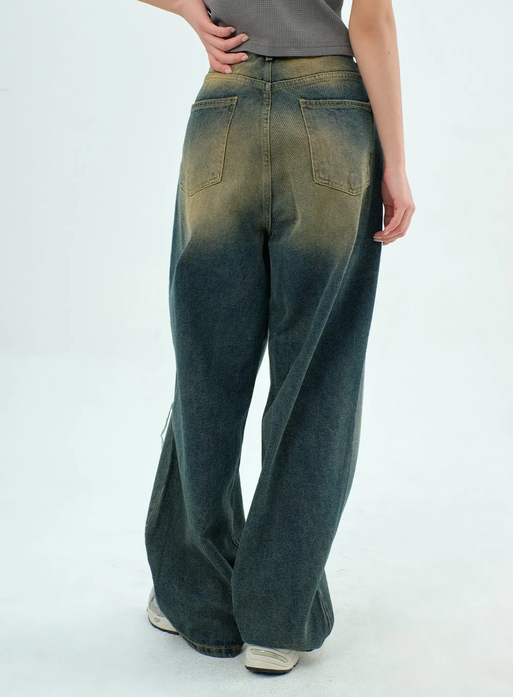 Baggy Dark Wash Jeans BY308