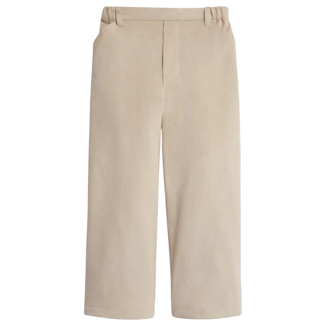 Bella Bliss Cord Faux Zip Pant - Oyster