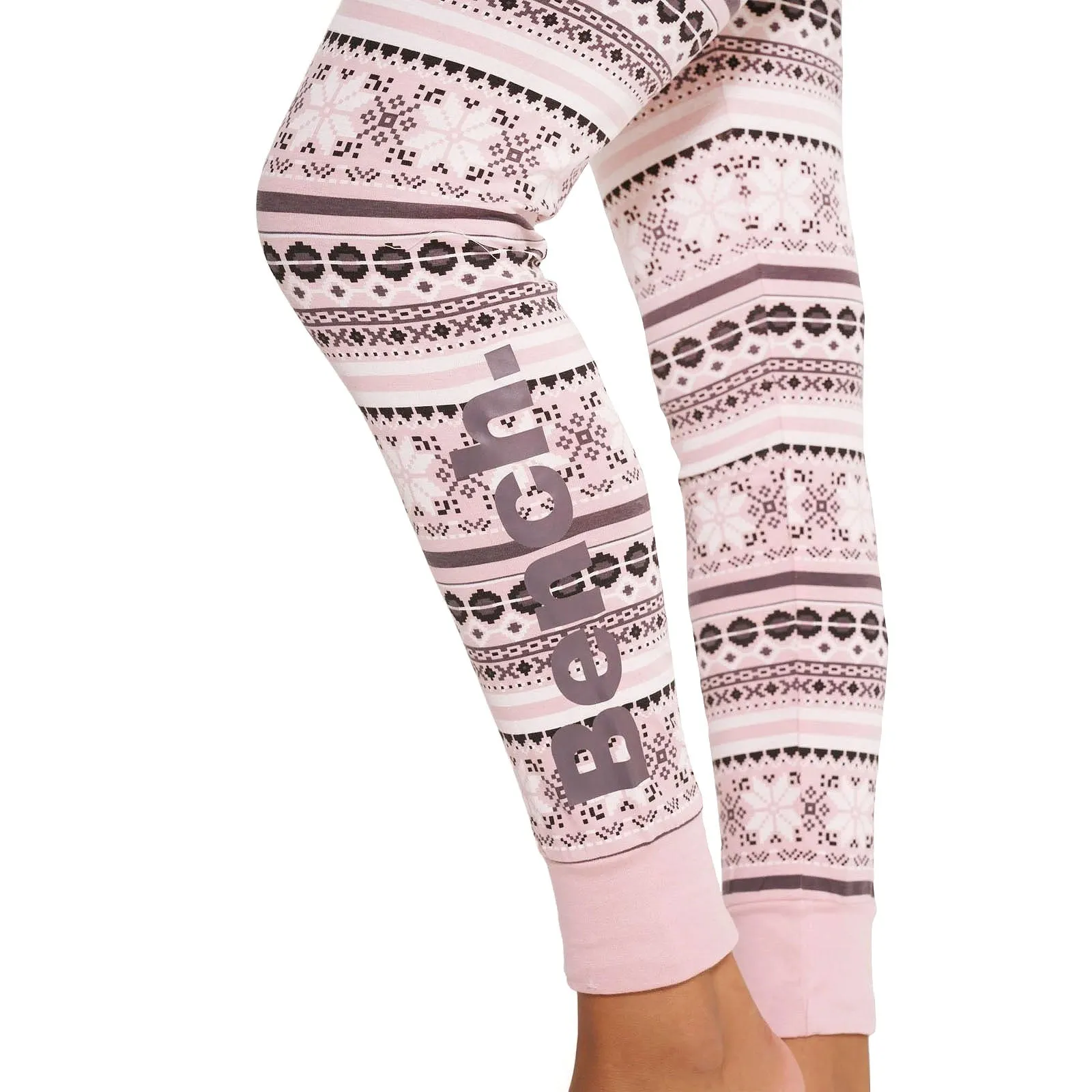 Bench Womens Sofiana Fairisle Long Sleeve Loungewear Set