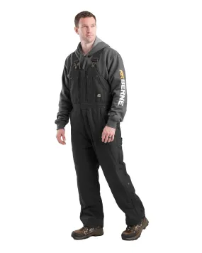 Berne Apparel Mens Heartland Insulated Duck Black 100% Cotton Bib Overall