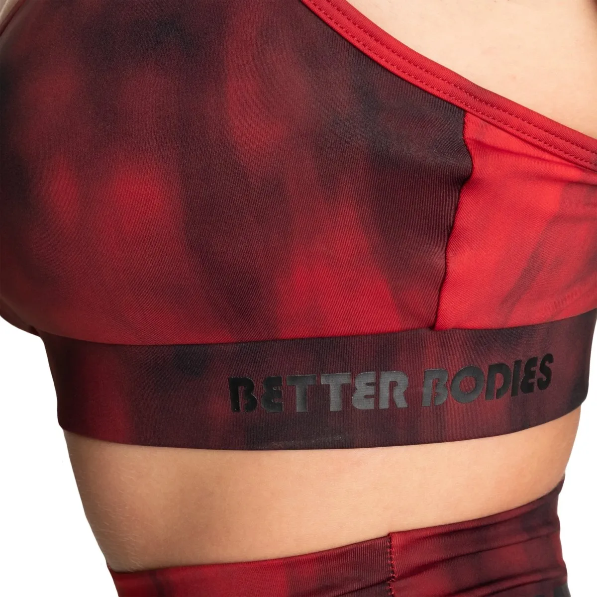 Better Bodies High Line Short Top - Chilli Red Grunge