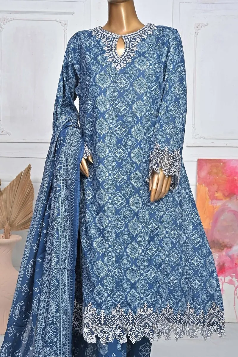 Bin Saeed Lawn 3 Piece Frock BIN108