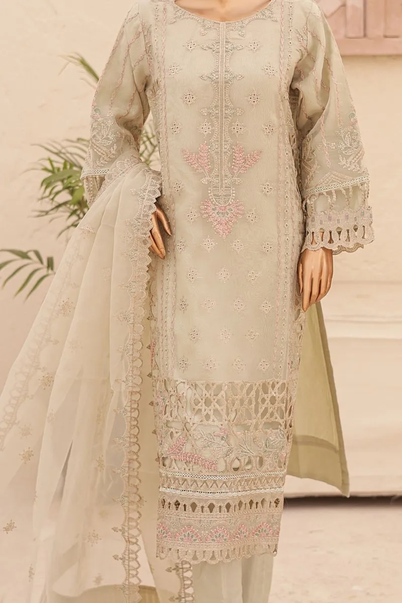 Bin Saeed Organza Party Wear Pakistani Suit BIN152