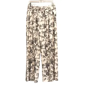 BLACK & CREAM PANTS WIDE LEG by CIDER Size:16