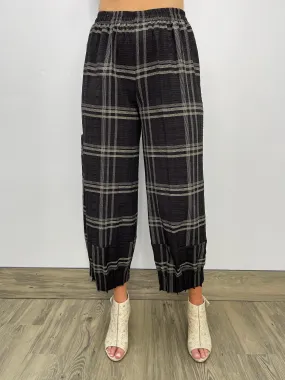 Black and Khaki Plaid Pants