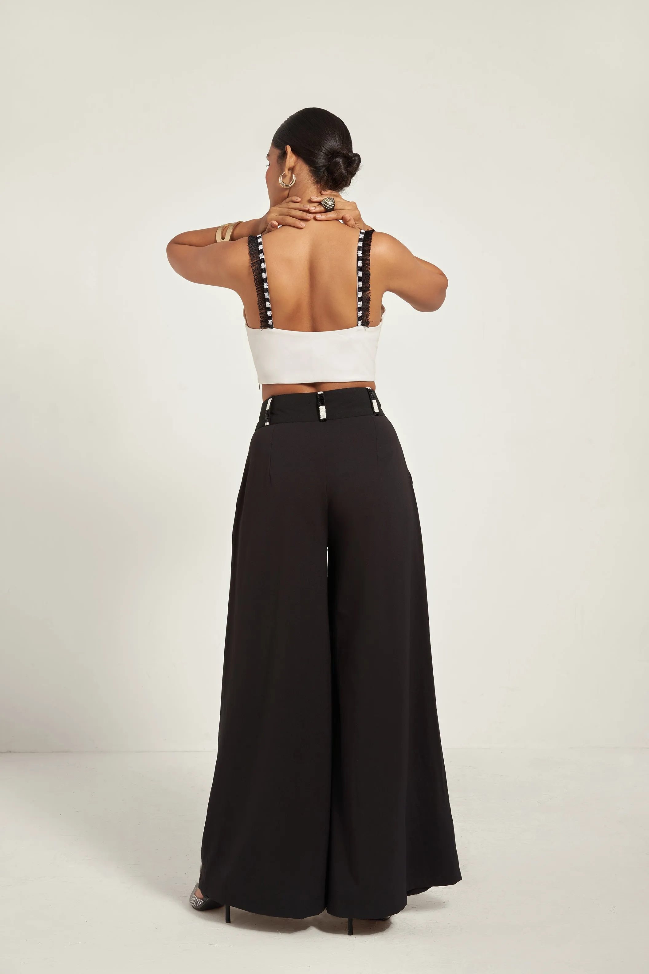 Black Beaded Trousers