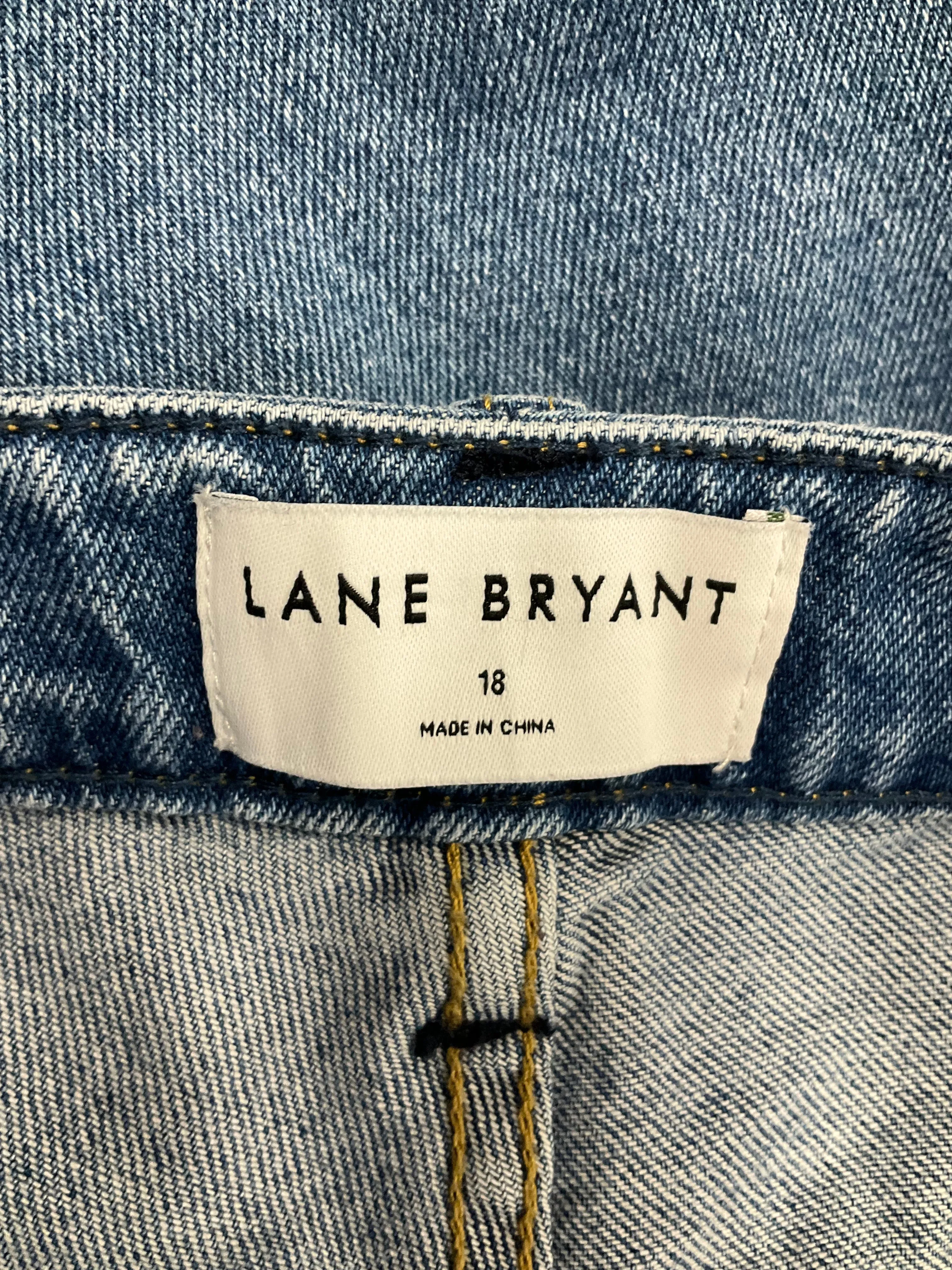 Blue Denim Jeans Straight Lane Bryant, Size 18