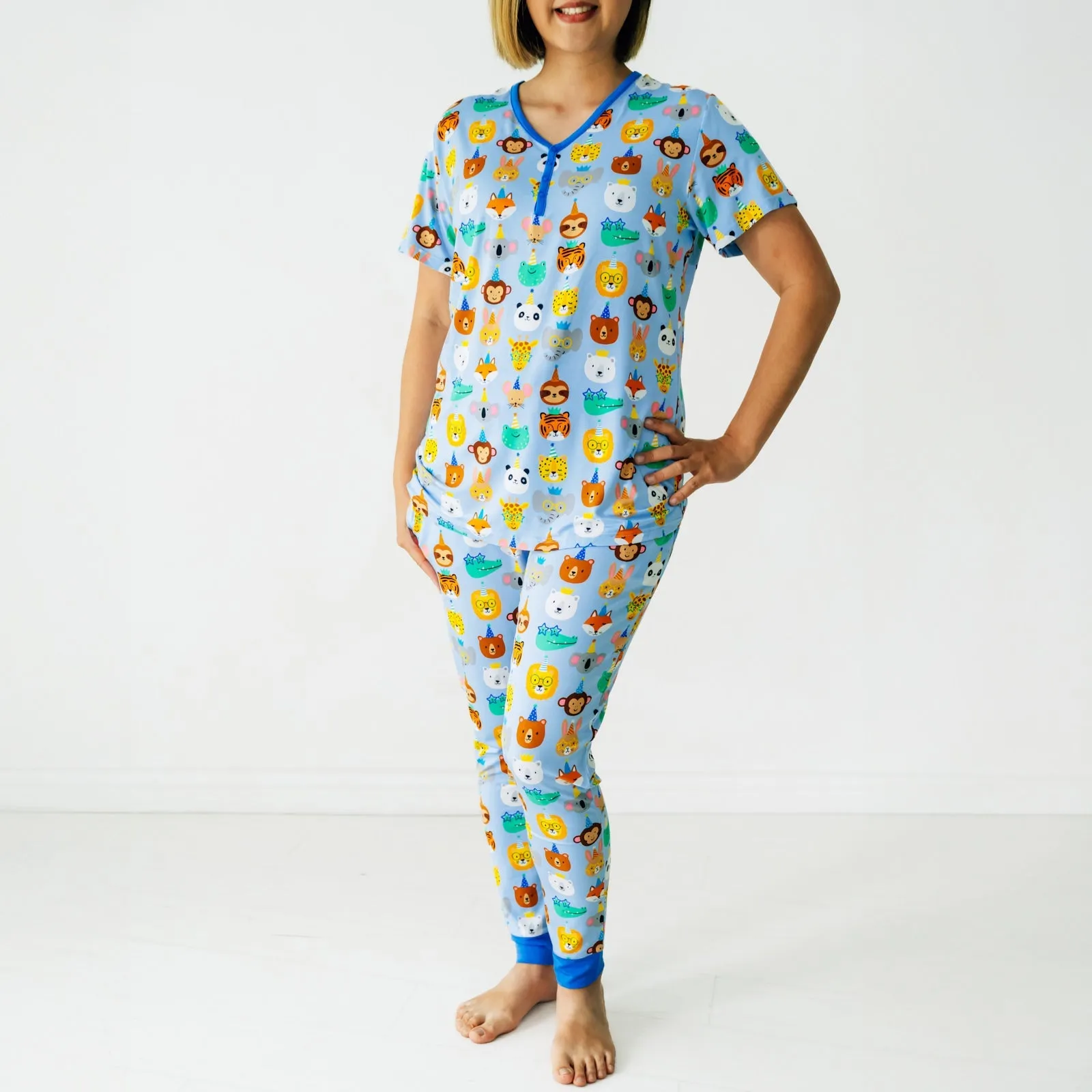 Blue Party Pals Women's Pajama Pants