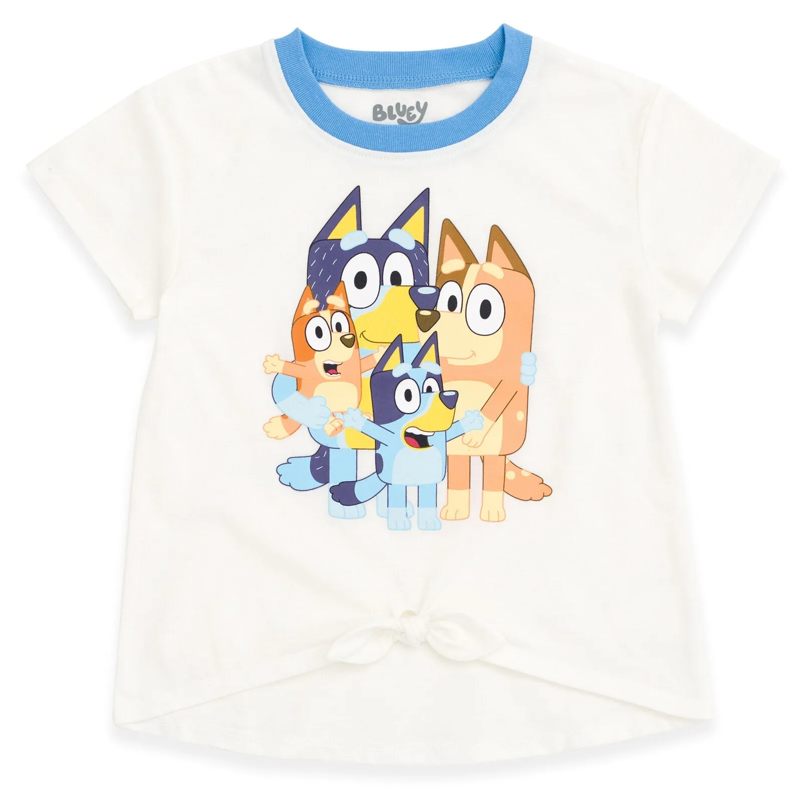 Bluey T-Shirt and French Terry Dolphin Shorts Outfit Set