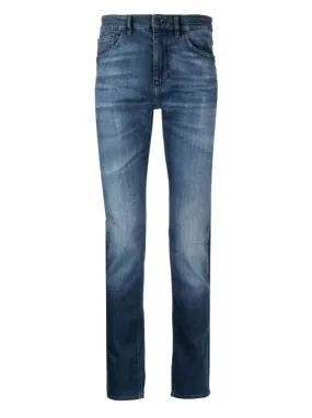 BOSS logo-patch straight-leg jeans