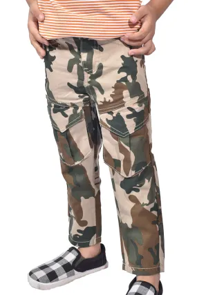 Boys Casual Camo Design Cotton Trouser