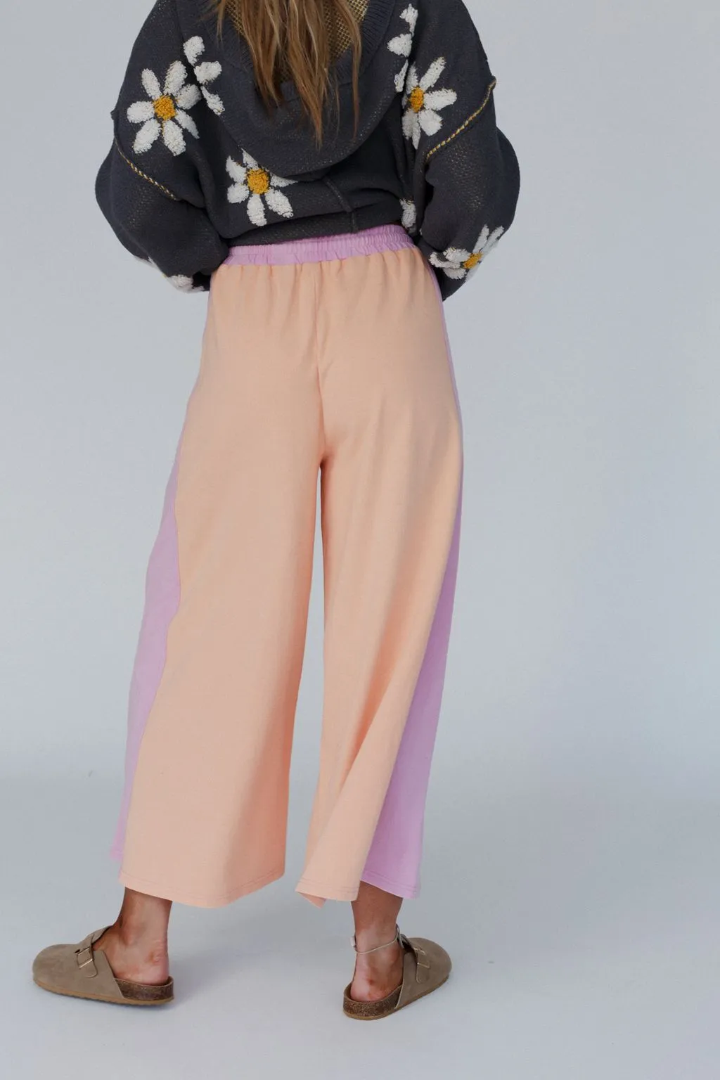 Breeze Lounge Wide Leg Pants - Orange Purple