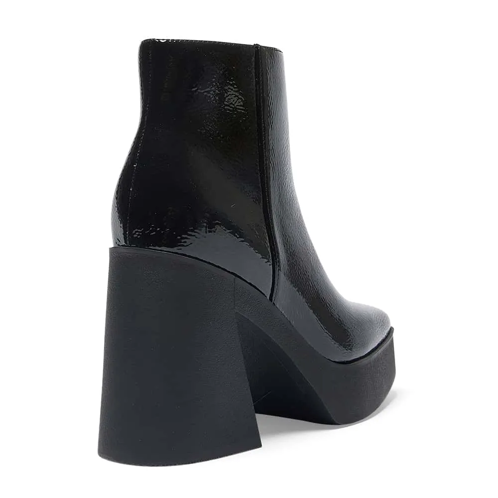 Brody Boot in Black Patent