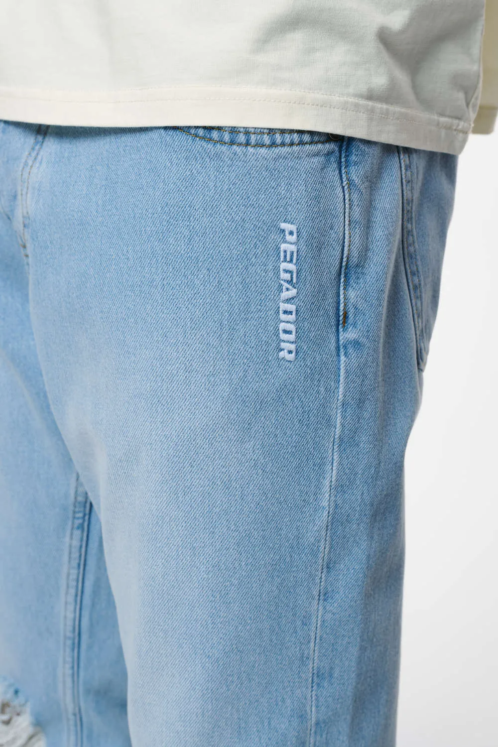 Bulver Straight Jeans Washed Light Blue