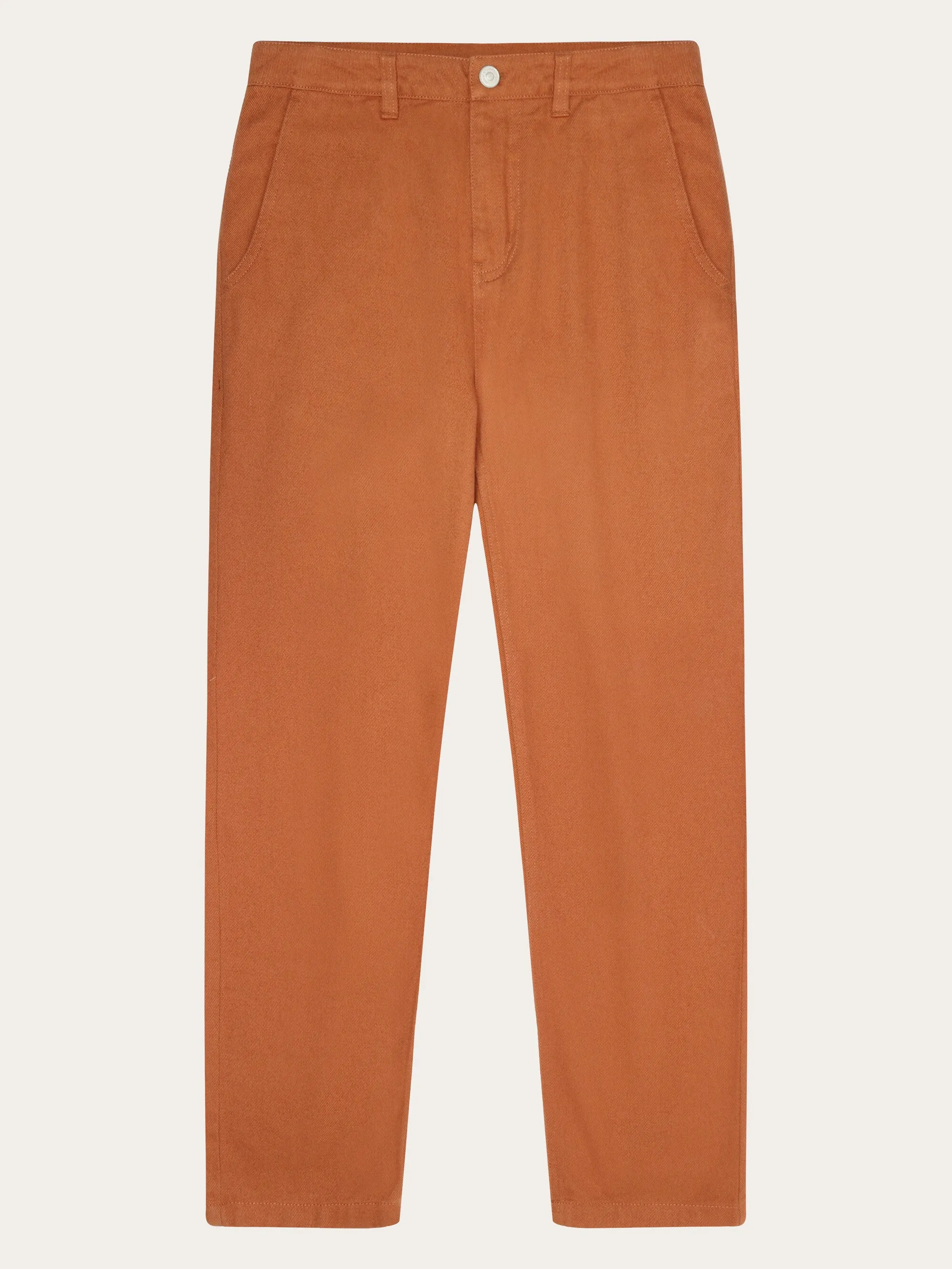 CALLA tapered mid-rise twill workwear pants - GOTS/Vegan - Mocha Bisque