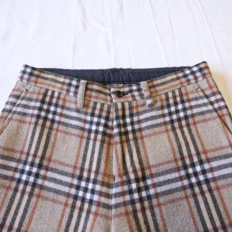 camel plaid trousers