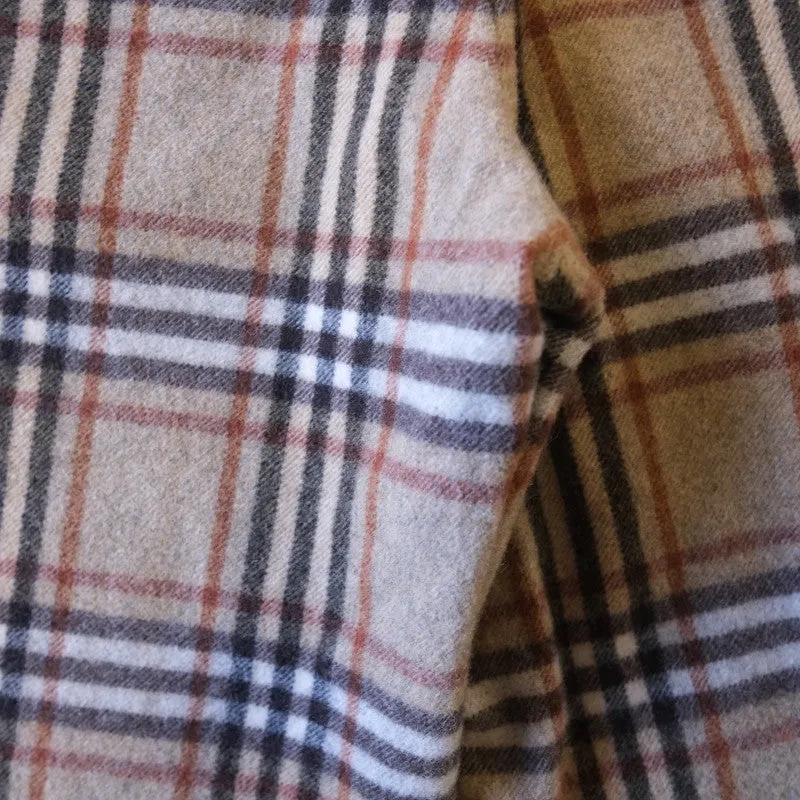 camel plaid trousers