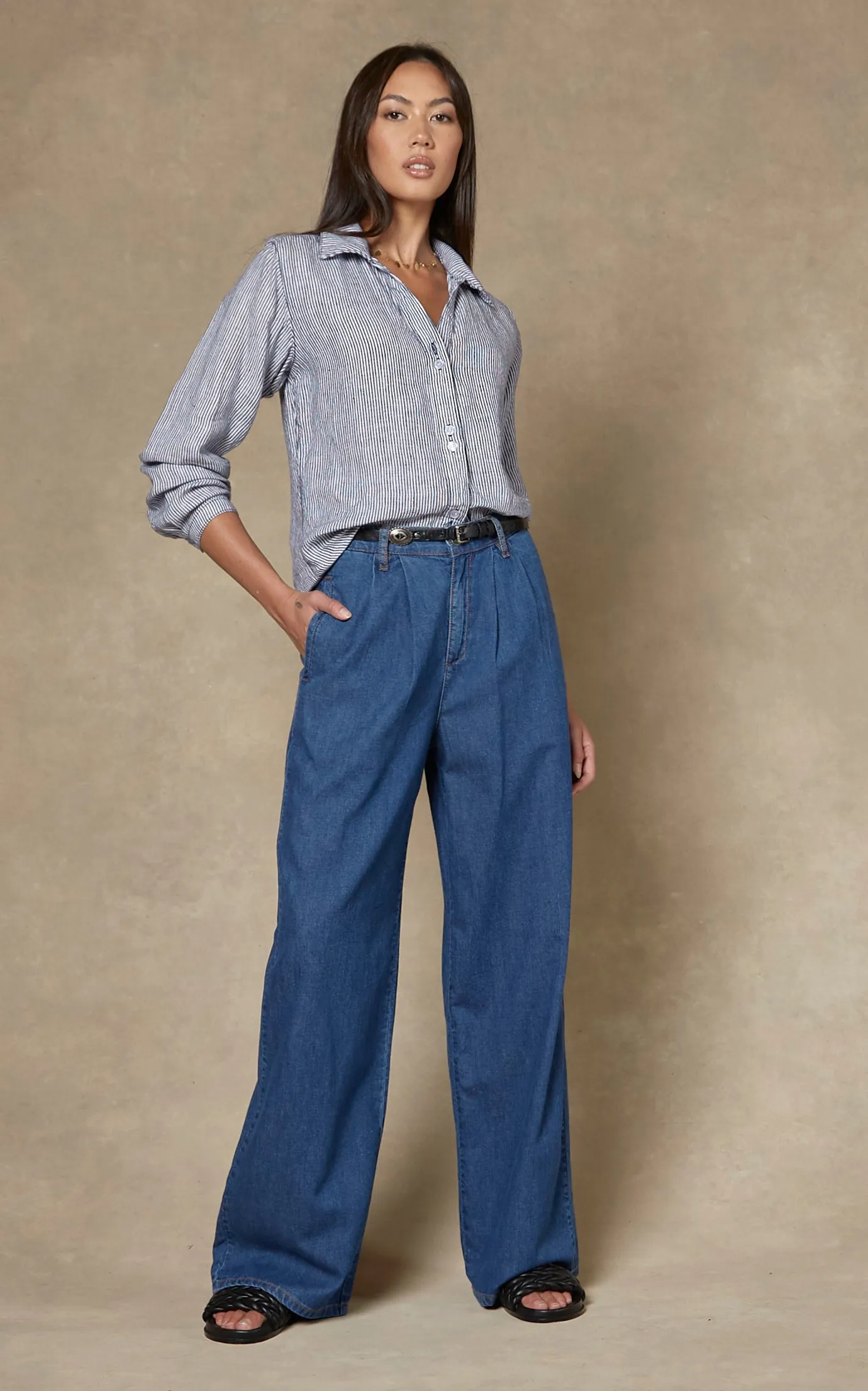 Camila Paris Blue Wide Leg Pants