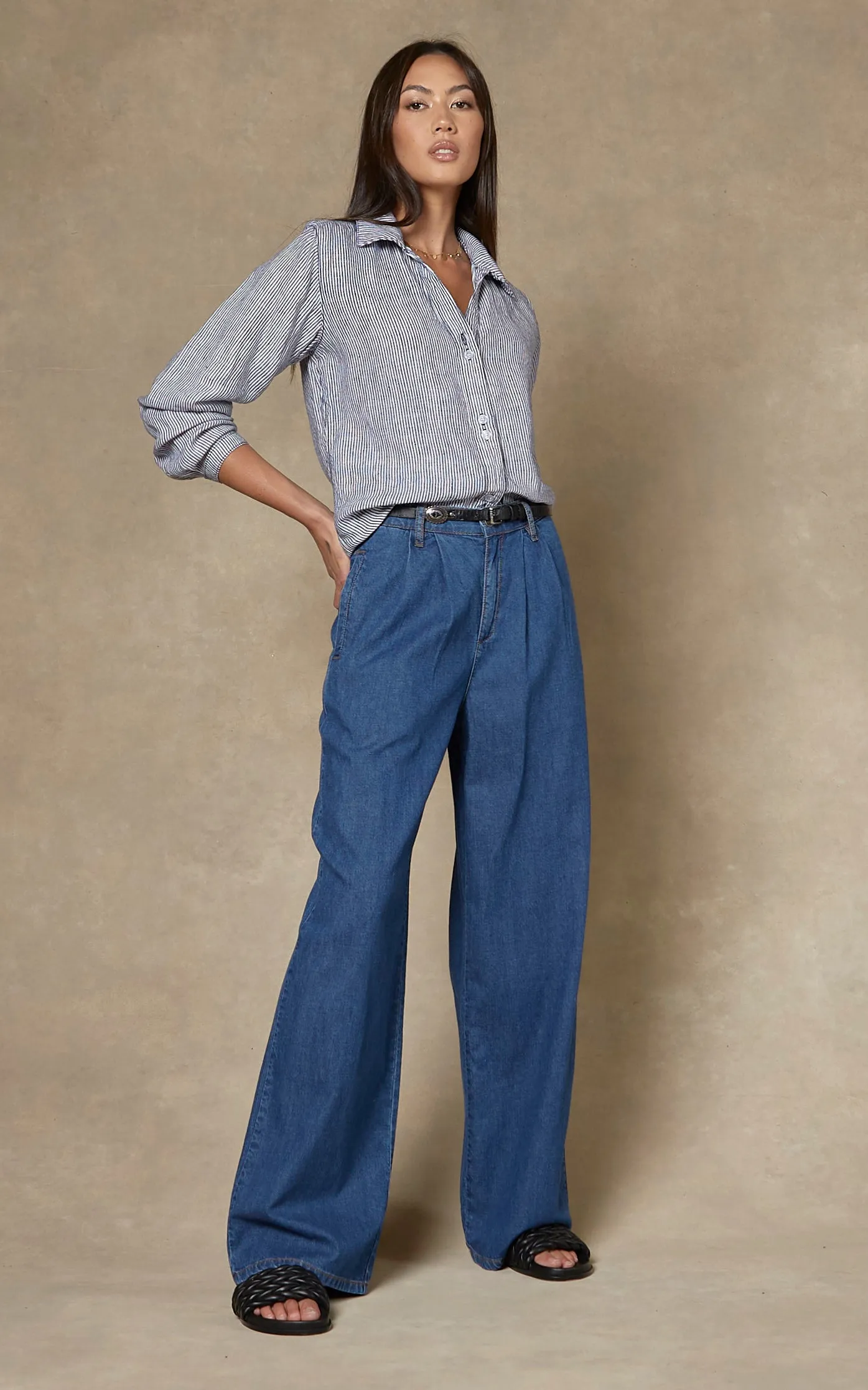 Camila Paris Blue Wide Leg Pants