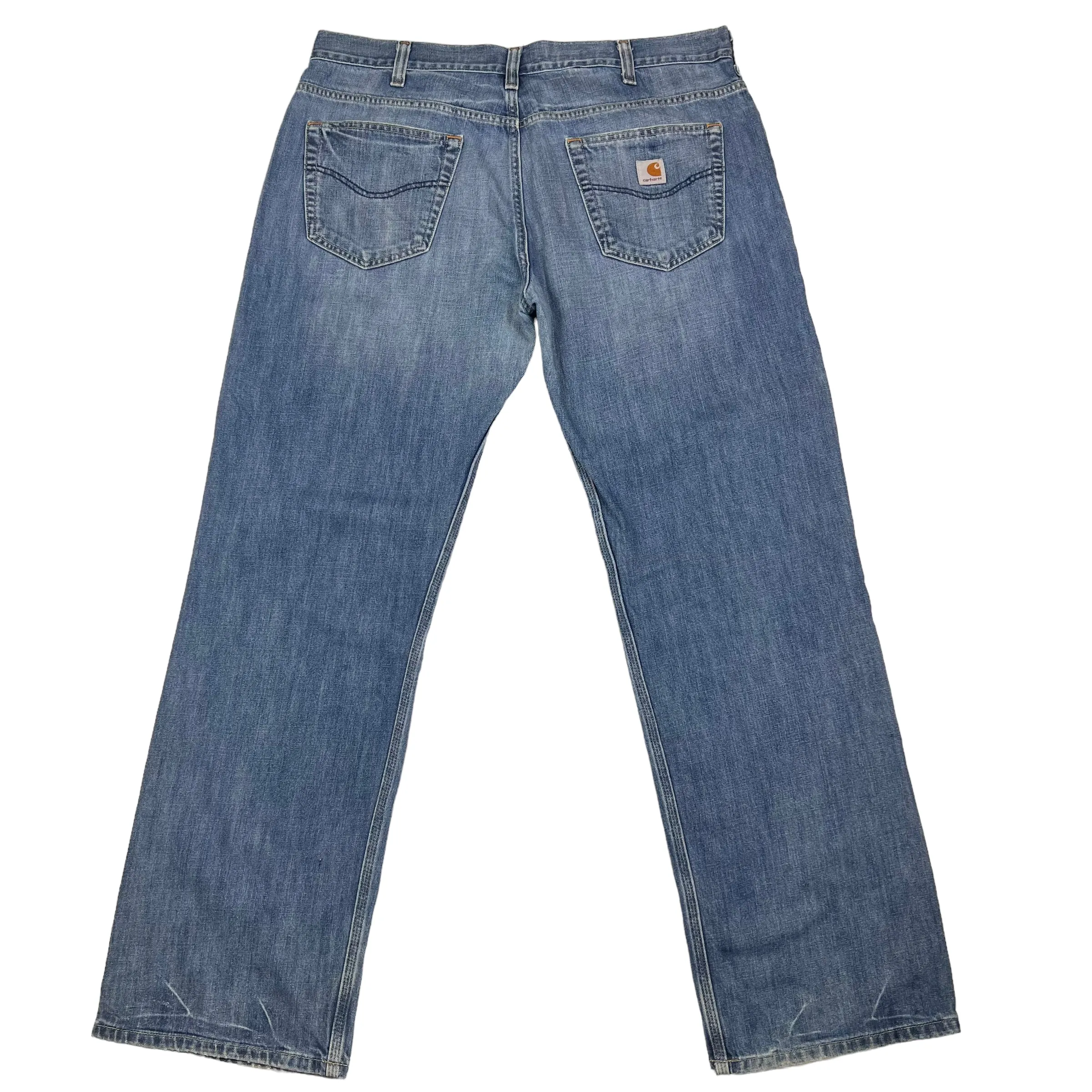 Carhartt Blue Denim Straight Leg Trousers