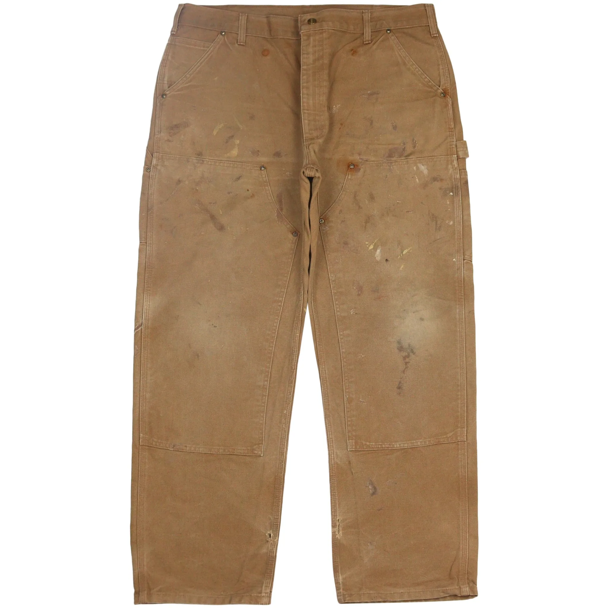 Carhartt Double Knee Carpenter Beige Work Trousers