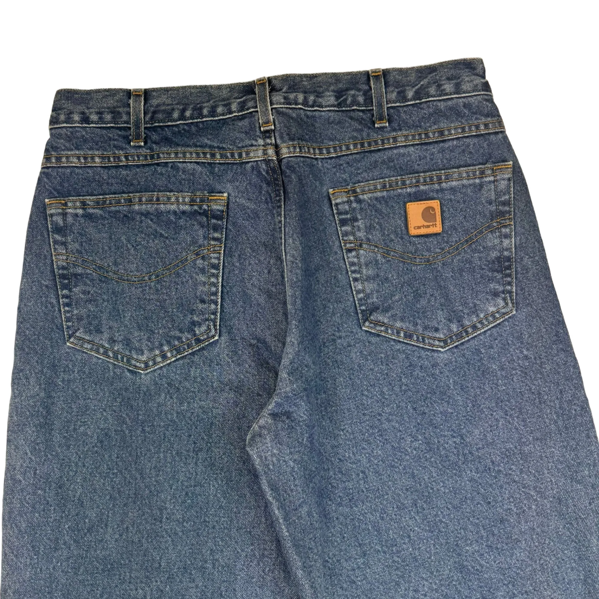 Carhartt Flannel Lined Denim Jeans Blue