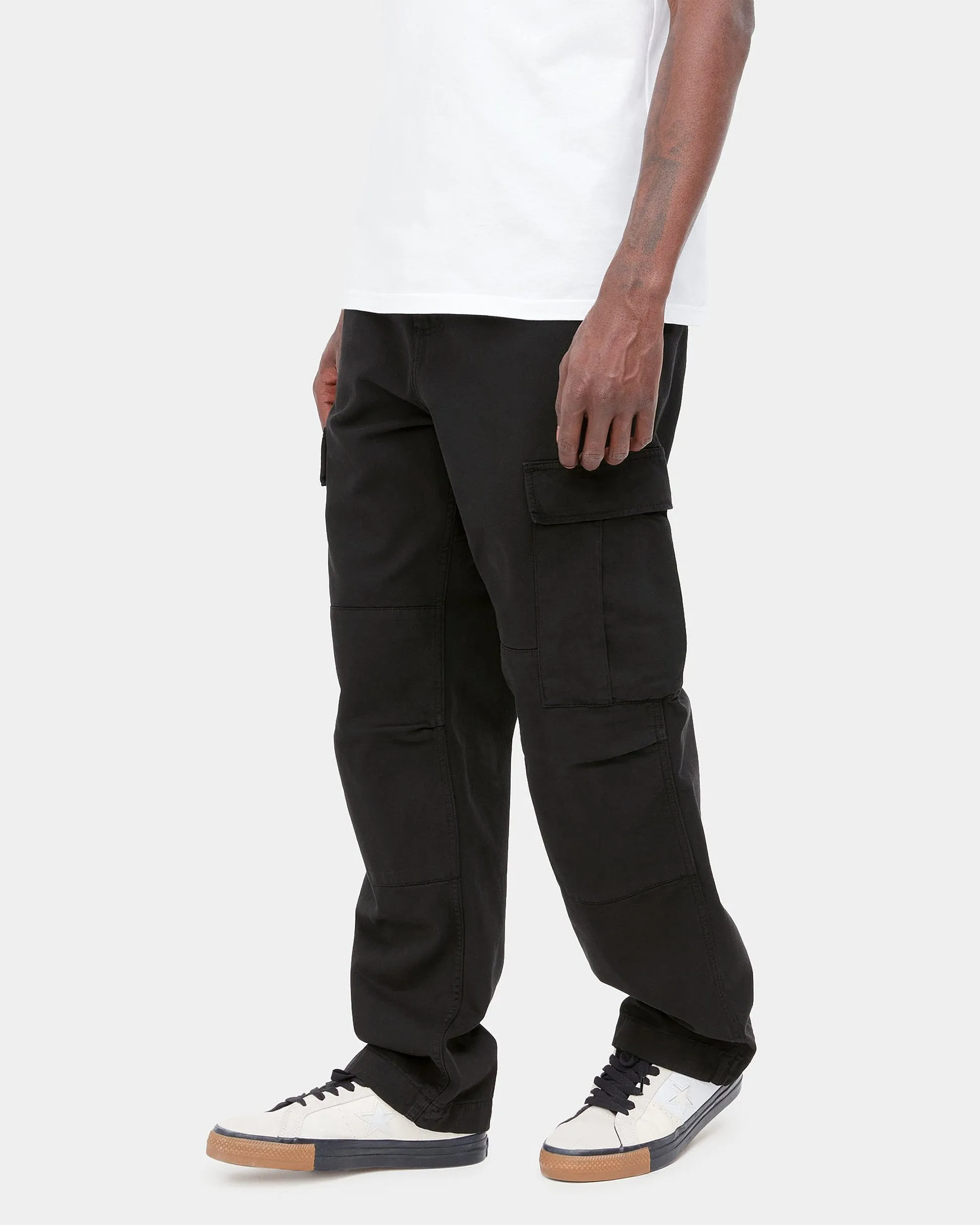 Carhartt WIP Regular Cargo Pant - Black Garment Dyed